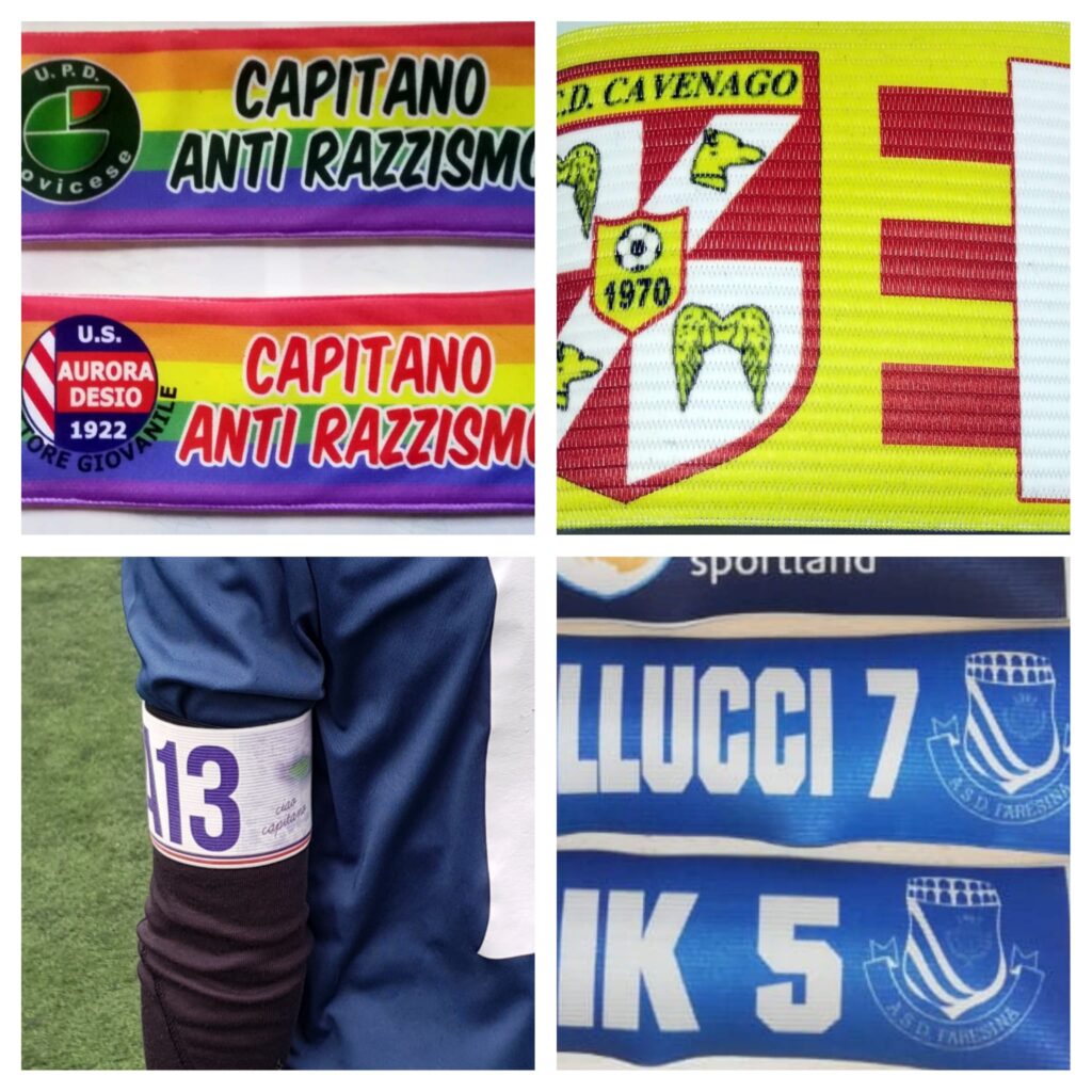 Fascia Da Capitano Personalizzata Su Intera Dimensione Elastiche E Velcro